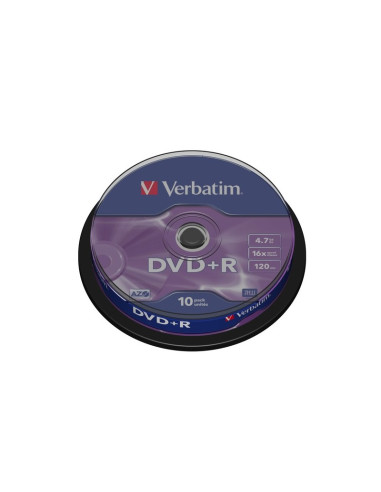 DVD+R Verbatim 43498, 4.7GB / 120min, 16x, set 10 buc