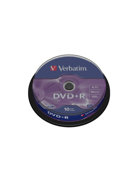 DVD+R Verbatim 43498, 4.7GB / 120min, 16x, set 10 buc
