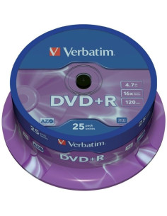 DVD+R Verbatim 43500, 4.7GB / 120min, 16x, set 25 buc