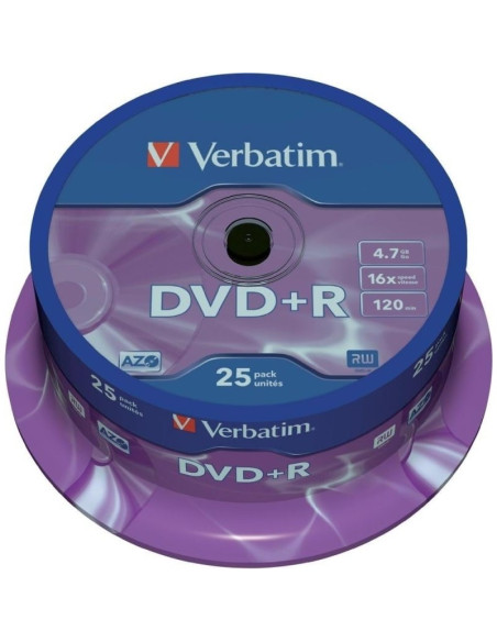 DVD+R Verbatim 43500, 4.7GB / 120min, 16x, set 25 buc