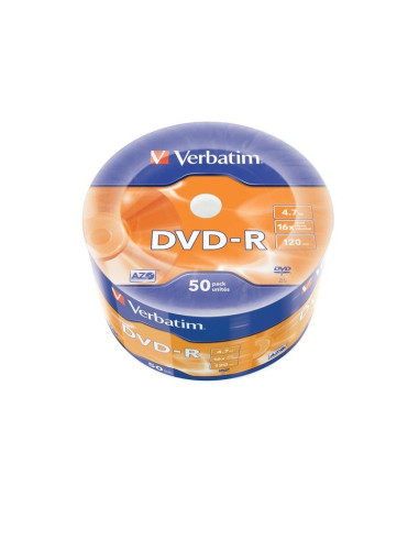 DVD-R Verbatim 43788, 4.7GB / 120min, 16x, set 50 buc