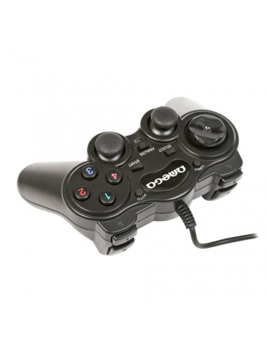 Gamepad Omega Interceptor OGP85, USB, 12 butoane, PC, cablu 1.4m, negru