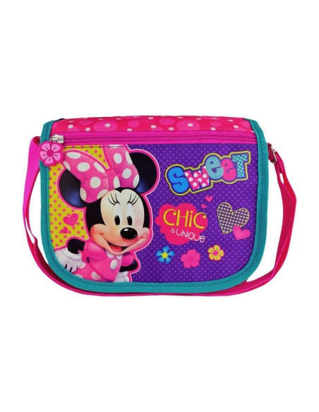 Gentuta de umar St.Majewski Minnie Mouse 203916, cu buline albe, pentru fetite, roz, 22.5cm