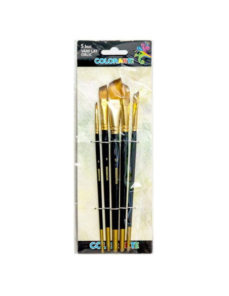 pensula-colorarte-db20504-varf-lat-oblic-set-5-bucati