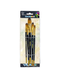 pensula-colorarte-db20502-varf-semirotund-set-5-bucati