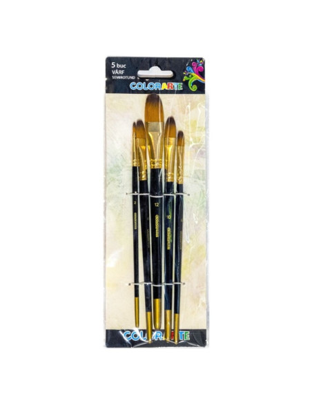 pensula-colorarte-db20502-varf-semirotund-set-5-bucati