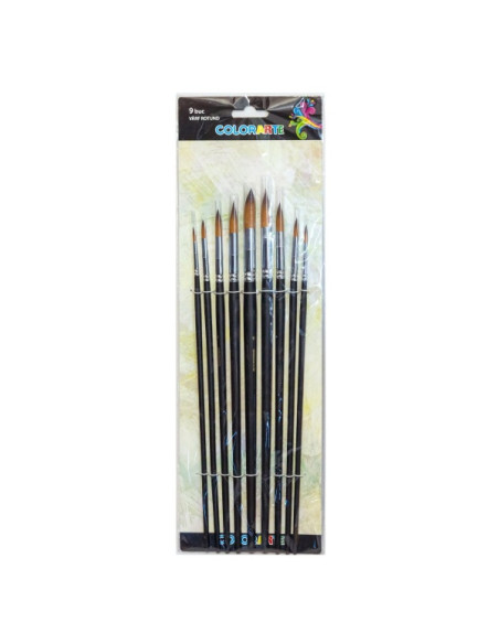 pensula-colorarte-db19003-varf-rotund-set-9-bucati