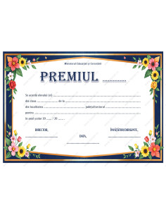 D006d Diploma de acordarea premiului