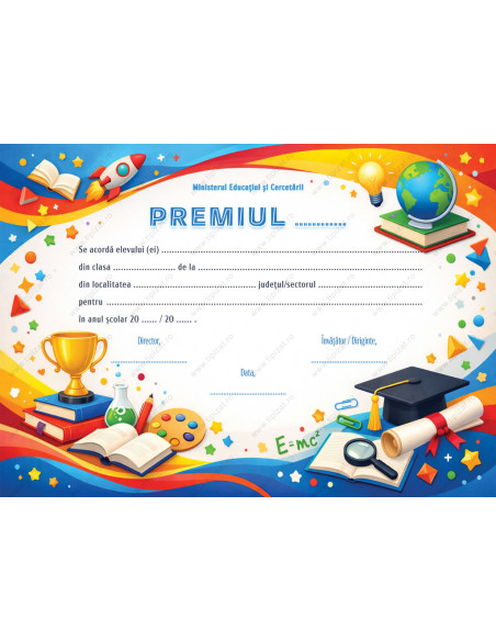 D007d Diploma de acordarea premiului