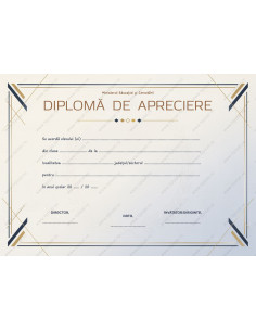D029 Diploma de apreciere
