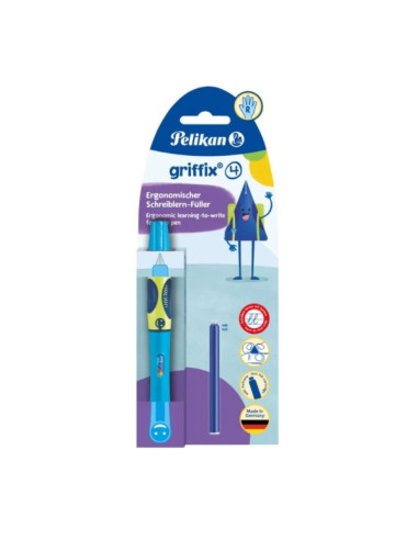 stilou-pelikan-graffix4-820349-varf-m-alimentare-rezerve-corp-plastic-1-rezerve-pentru-dreptaci-neon-blue-blister