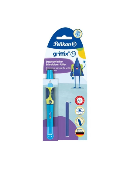 stilou-pelikan-graffix4-820349-varf-m-alimentare-rezerve-corp-plastic-1-rezerve-pentru-dreptaci-neon-blue-blister