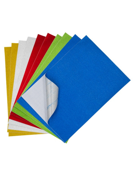 hartie-autocolanta-a4-cu-sclipici-150gmp-5-culori-set-10-coli-colorarte