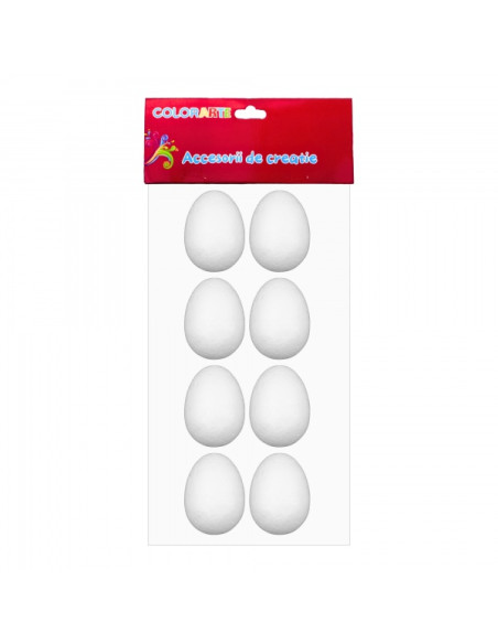 accesorii-creatie-polistiren-ou-alb-5cm-set-8-buc-colorarte
