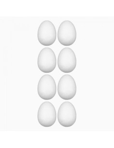 accesorii-creatie-polistiren-ou-alb-5cm-set-8-buc-colorarte 2