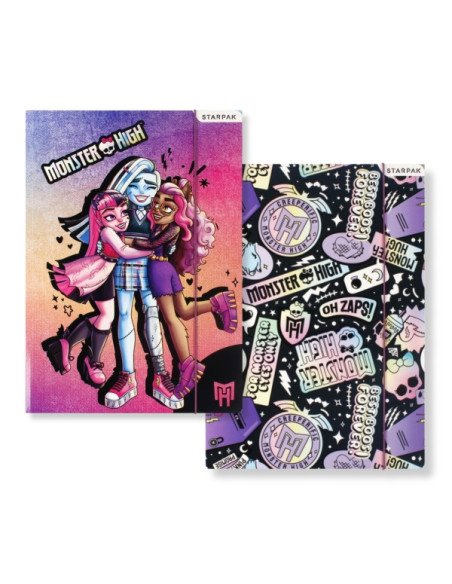 mapa-carton-starpak-monster-high-cu-elastic-a4