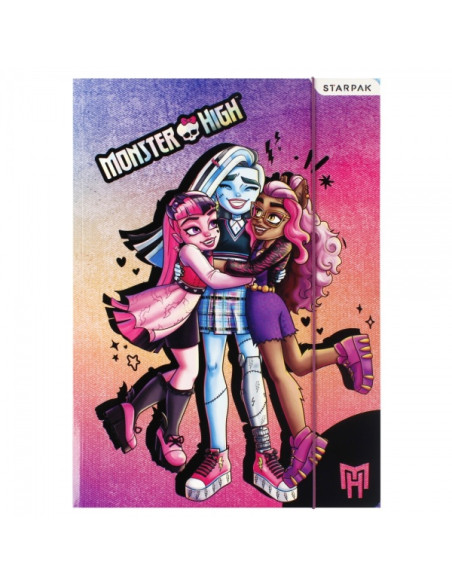 mapa-carton-starpak-monster-high-cu-elastic-a4