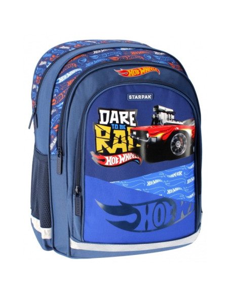 ghiozdan-starpak-hot-wheels-41cm-3-compartimente-2-buzunare-laterale-albastru-486066