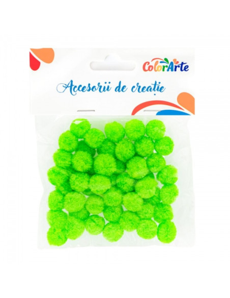 accesorii-creatie-pom-pom-verde-deschis-10mm-set-50-buc-colorarte-my22