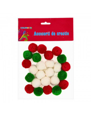accesorii-creatie-pom-pom-casmir-verdealbrosu-20mm-set-25-buc-colorarte-my27