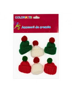accesorii-creatie-textil-caciulite-cu-mot-set-6-buc-colorarte-my29