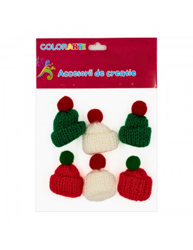 accesorii-creatie-textil-caciulite-cu-mot-set-6-buc-colorarte-my29
