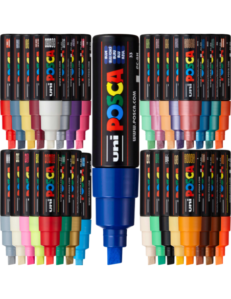 Marker UNI Posca PC-8K, varf tesit, 8.0mm