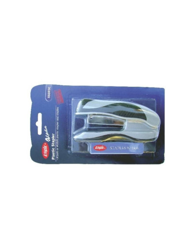 Set accesorii de birou Eagle Alpha S5023C, + capse, albastru