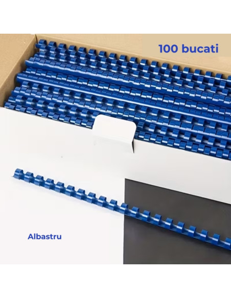 Inele plastic pentru indosariere Office Cover, 8mm, diverse culori
