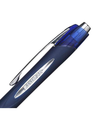 Pix Jetstream Uni-ball SXN-217, 0.7mm, cu mecanism, corp albastru inchis, detalii in culoarea scrisului