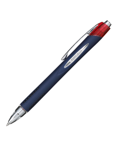 Pix Jetstream Uni-ball SXN-217, 0.7mm, cu mecanism, corp albastru inchis, detalii in culoarea scrisului