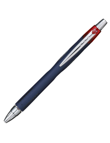 Pix Jetstream Uni-ball SXN-217, 0.7mm, cu mecanism, corp albastru inchis, detalii in culoarea scrisului