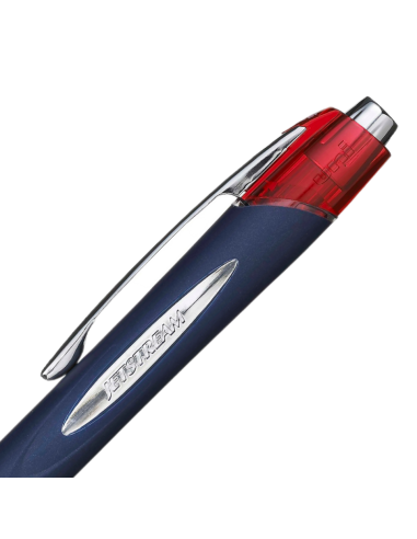 Pix Jetstream Uni-ball SXN-217, 0.7mm, cu mecanism, corp albastru inchis, detalii in culoarea scrisului