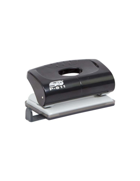 Perforator STD P-811, 10 coli, plastic, negru