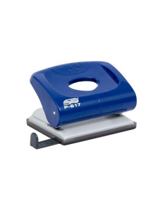 Perforator STD P-817, 20 coli, plastic, albastru/violet