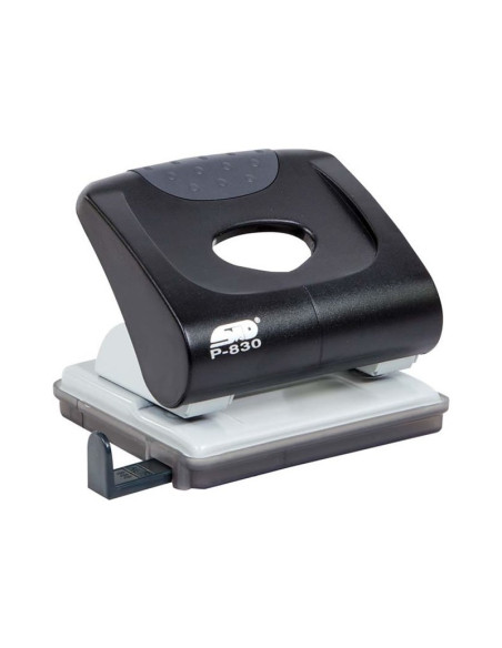 Perforator STD P-830-190, 30 coli, plastic, negru