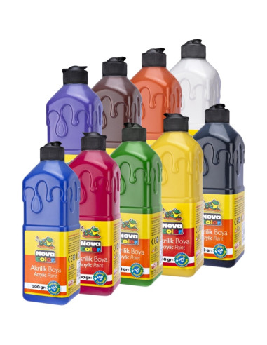 Culori acrilice Nova Color, 500+100g