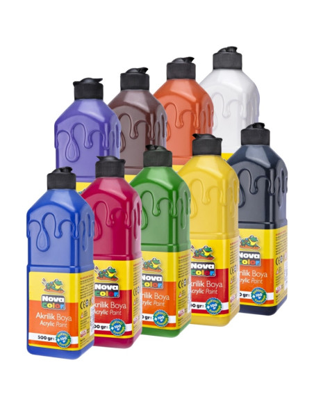 Culori acrilice Nova Color, 500+100g