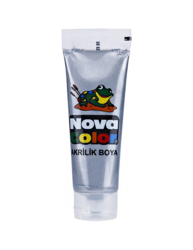 Culori acrilice Nova Color, 75ml, culori metalizate