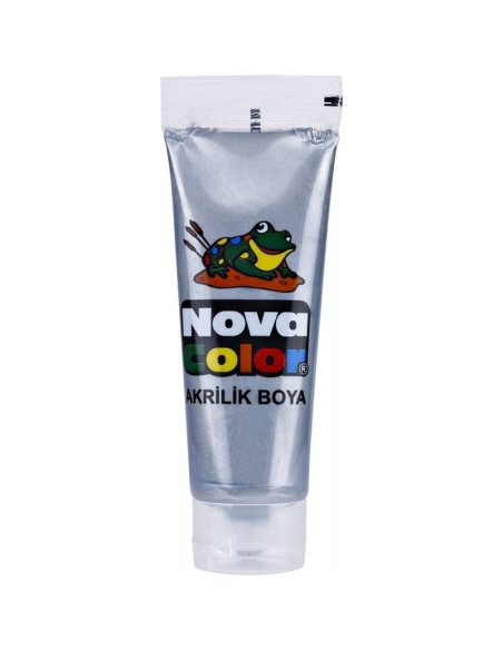 Culori acrilice Nova Color, 75ml, culori metalizate