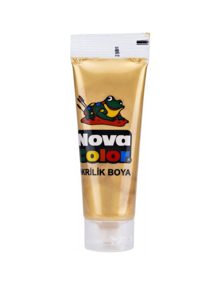 Culori acrilice Nova Color, 75ml, culori metalizate