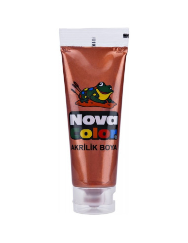 Culori acrilice Nova Color, 75ml, culori metalizate