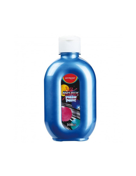 Culori tempera Keyroad, 300ml, culori metalizate