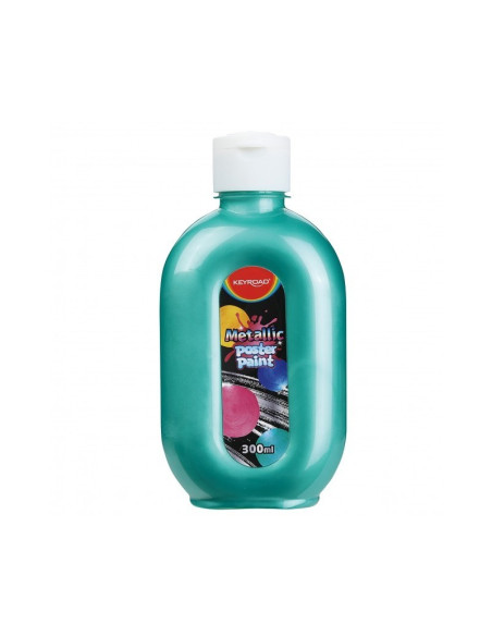 Culori tempera Keyroad, 300ml, culori metalizate