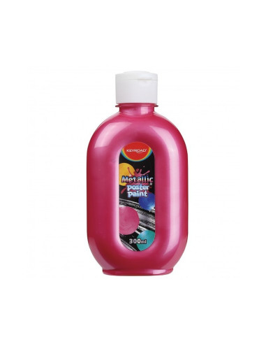 Culori tempera Keyroad, 300ml, culori metalizate