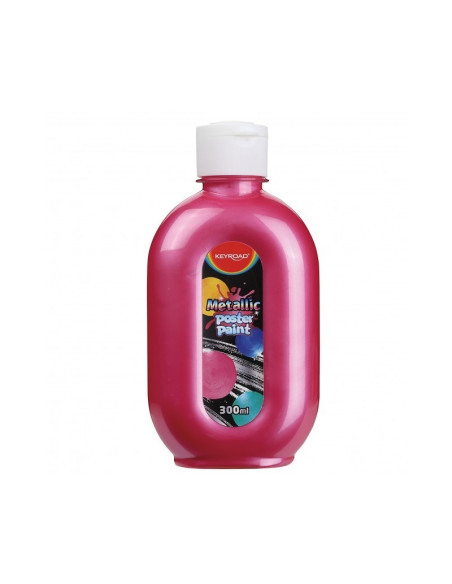 Culori tempera Keyroad, 300ml, culori metalizate