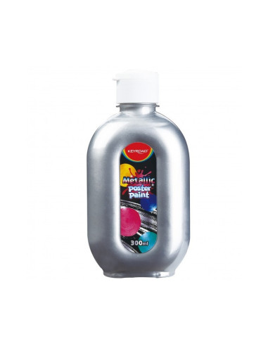 Culori tempera Keyroad, 300ml, culori metalizate