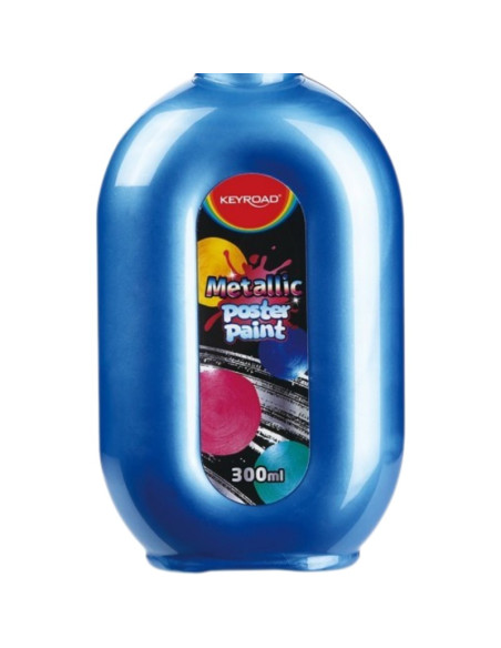 Culori tempera Keyroad, 300ml, culori metalizate
