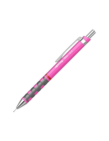 Creion mecanic Rotring Tikky, 0.5mm, corp plastic rezistent diverse culori, cu guma de sters