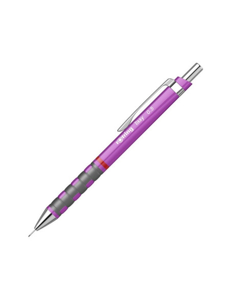 Creion mecanic Rotring Tikky, 0.5mm, corp plastic rezistent diverse culori, cu guma de sters